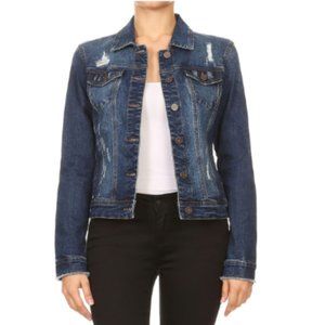 Distressed Denim Jacket